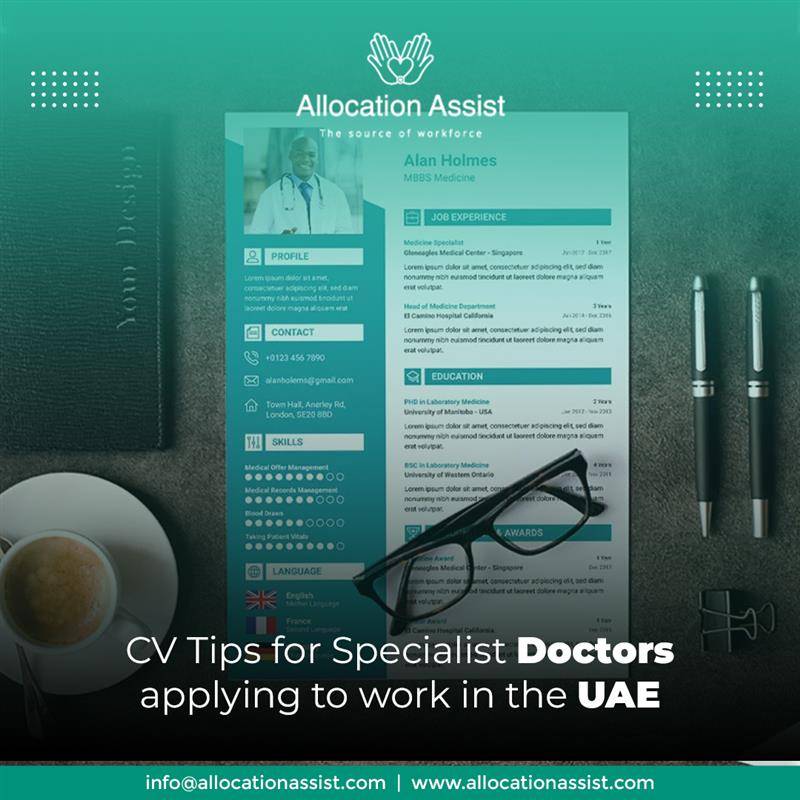 CV Tips for Specialist Doctors applying to work in the UAE