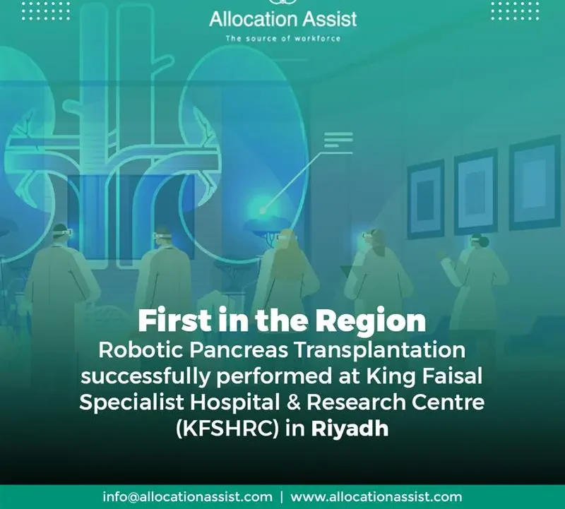 Region’s First Robotically-Assisted Pancreatic Transplantation at King Faisal Specialist Hospital