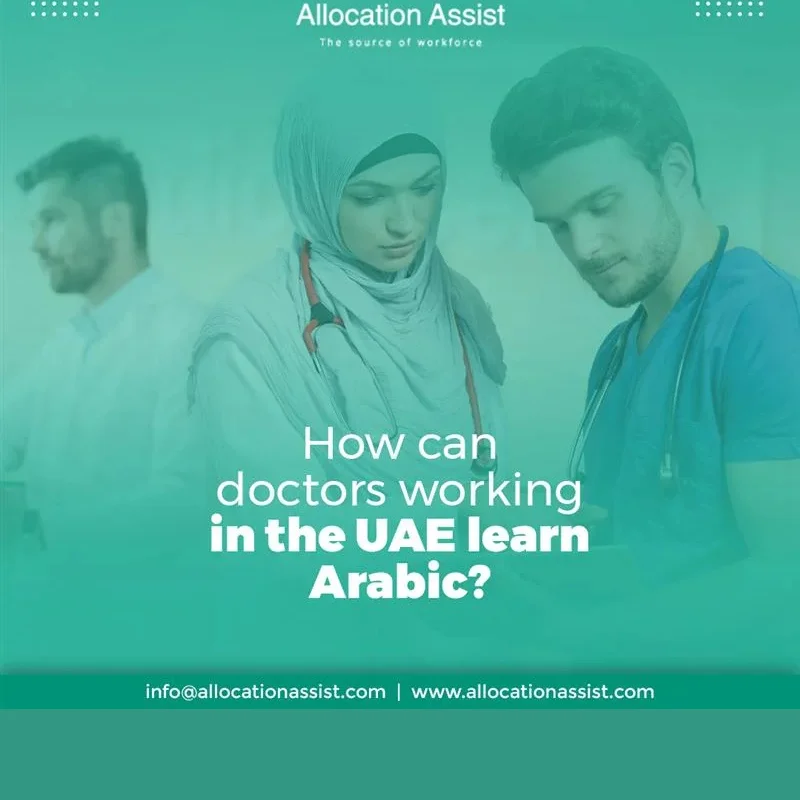 How can doctors working in the UAE learn Arabic?
