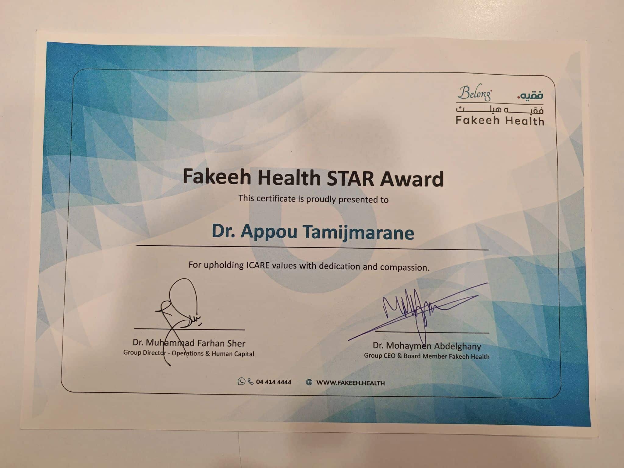 Clinical Excellence Award