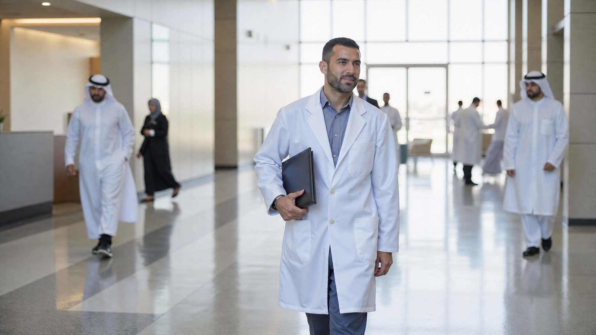 International doctor responding to UAE Emiratization rules